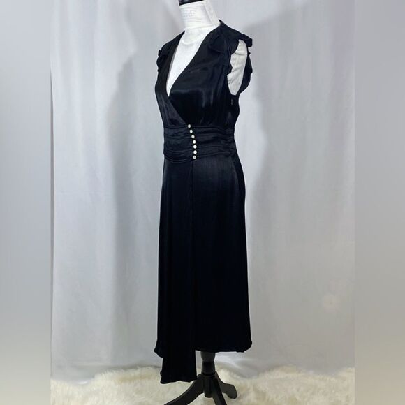 BA&SH Coralie Draped Asymmetric Dress size M - Picture 8 of 14